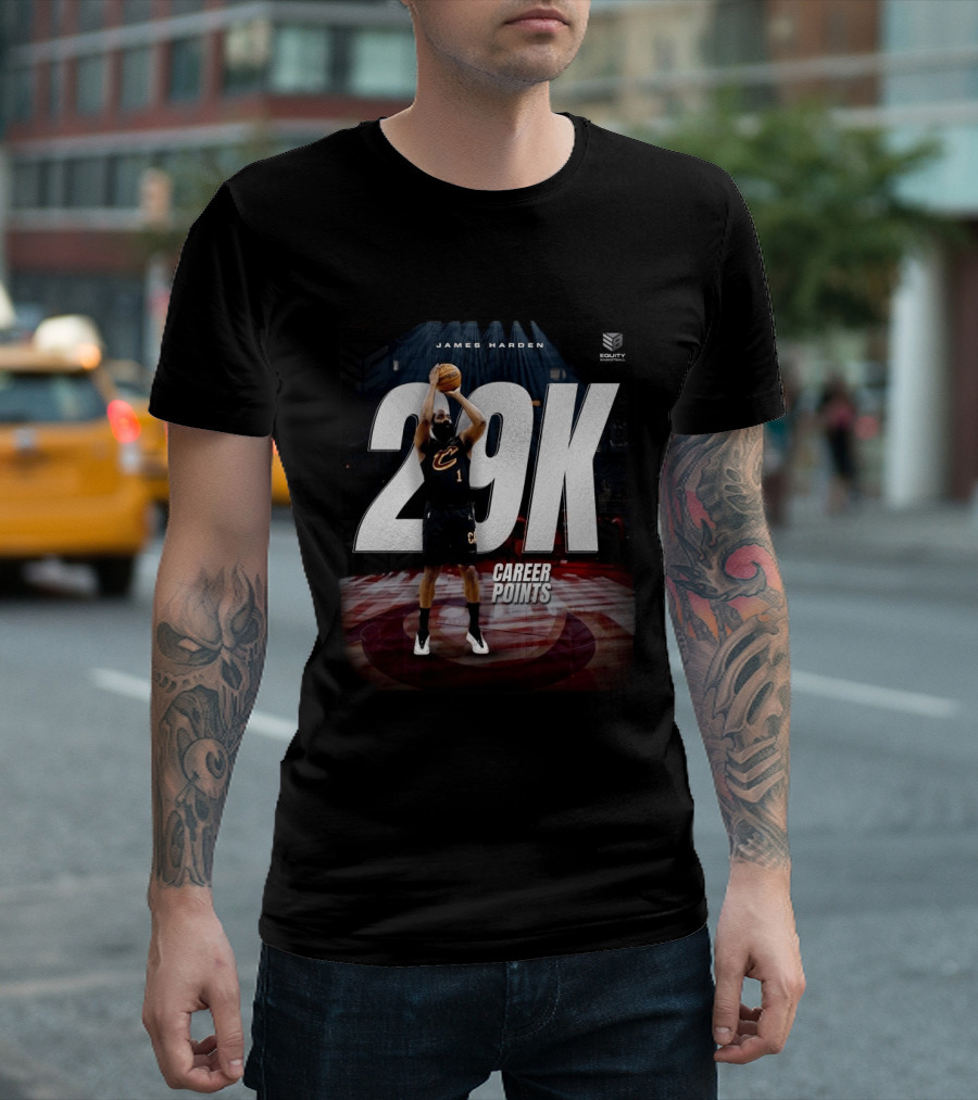 James Harden 29K Career Points NBA Milestone Celebration T-Shirt