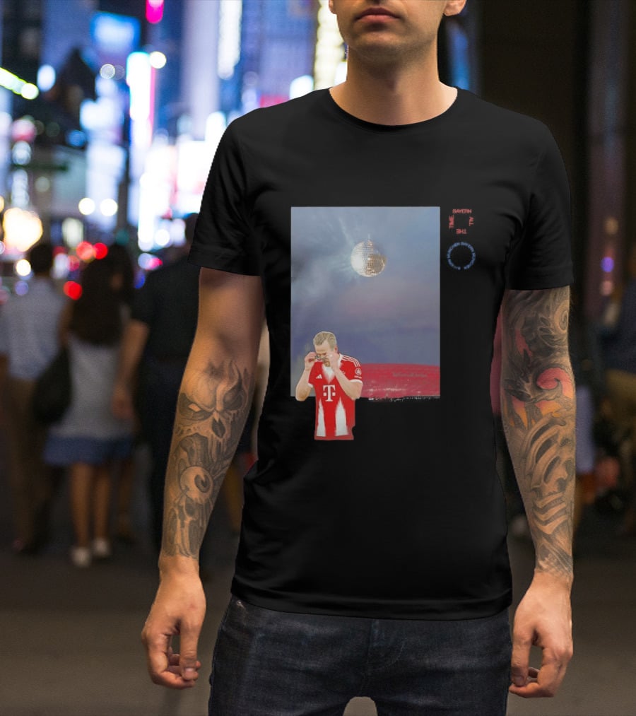 Harry Kane Bayern Munich Disco Ball Football T-Shirt