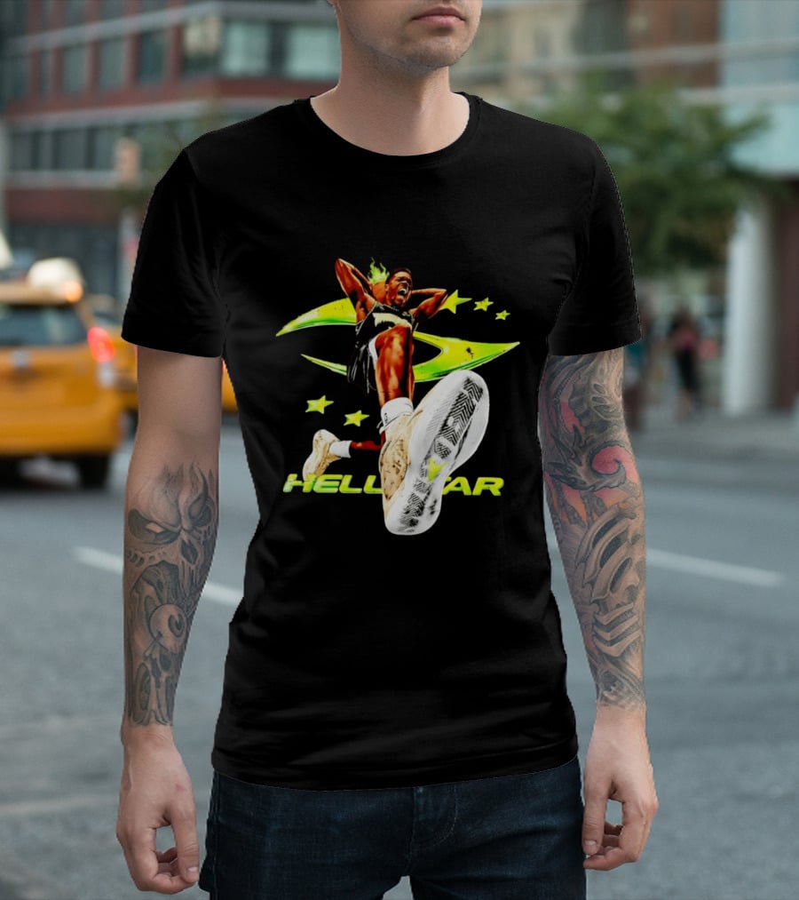 Hell Star Anthony Edwards Minnesota Timberwolves Dunk Flame T-Shirt