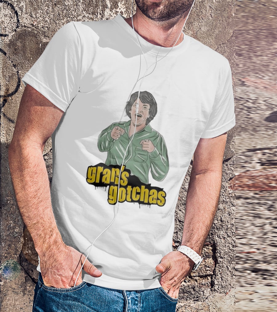 Gran's Gotchas Chris Lilley Angry Boys Character Shushing T-Shirt