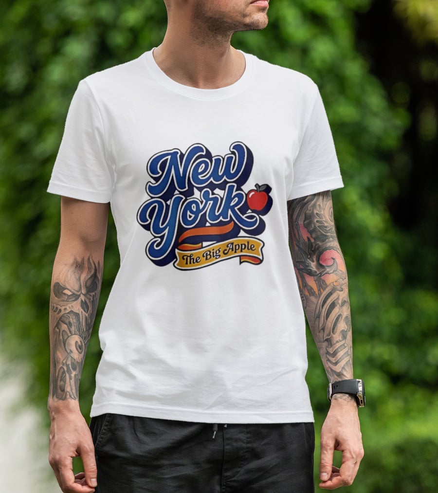 New York The Big Apple Classic Red Apple T-Shirt