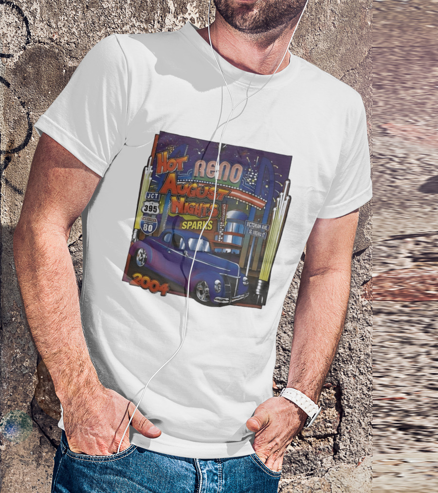 Hot August Nights Reno Sparks 2004 Classic Car Show Interstate 395 Victorian Avenue T-Shirt