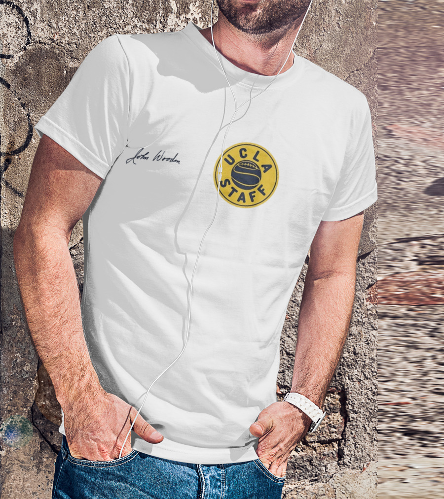 UCLA Staff Basketball John Wooden T-Shirt