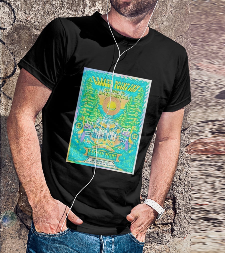 Ragged Point Inn Gateway To Big Sur Festival BBQ Pie Live Music Big Sur CA May 2 2026 T-Shirt