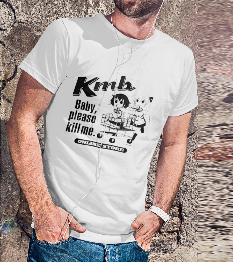 KMB Baby Please Kill Me Anime Cart Character Stylized Fun T-Shirt