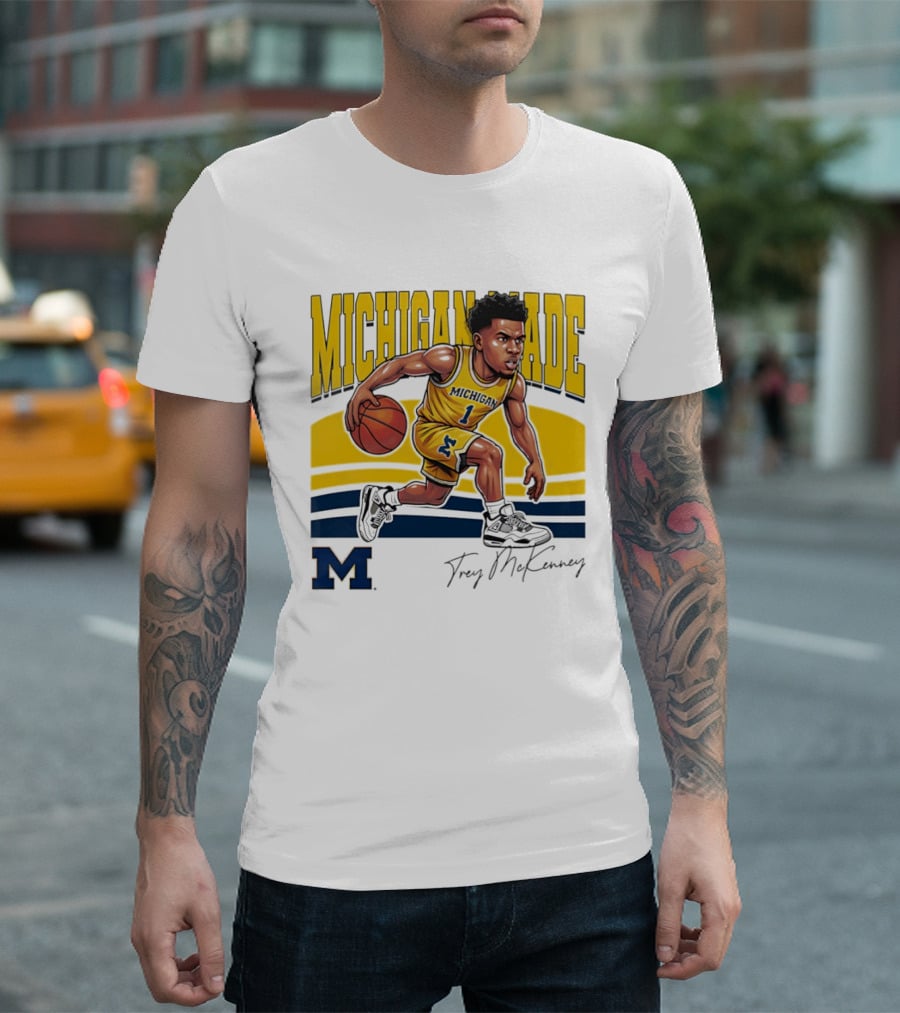 Trey McKenney Michigan Made Basketball Wolverines 2026 T-Shirt