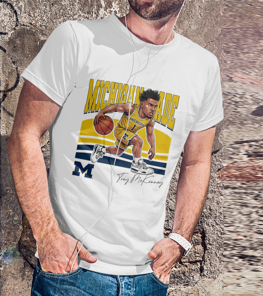 Trey McKenney Michigan Made Basketball Wolverines 2026 T-Shirt