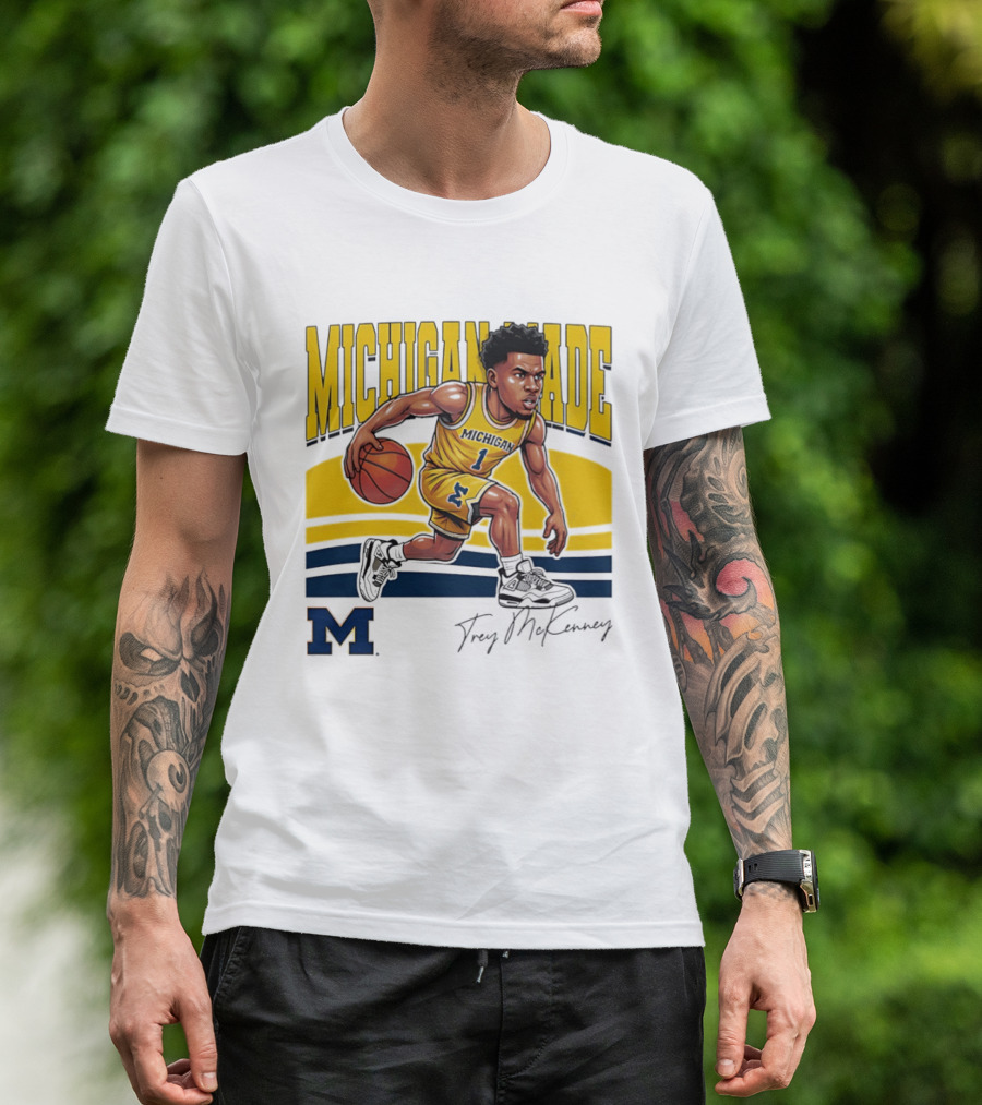 Trey McKenney Michigan Made Basketball Wolverines 2026 T-Shirt