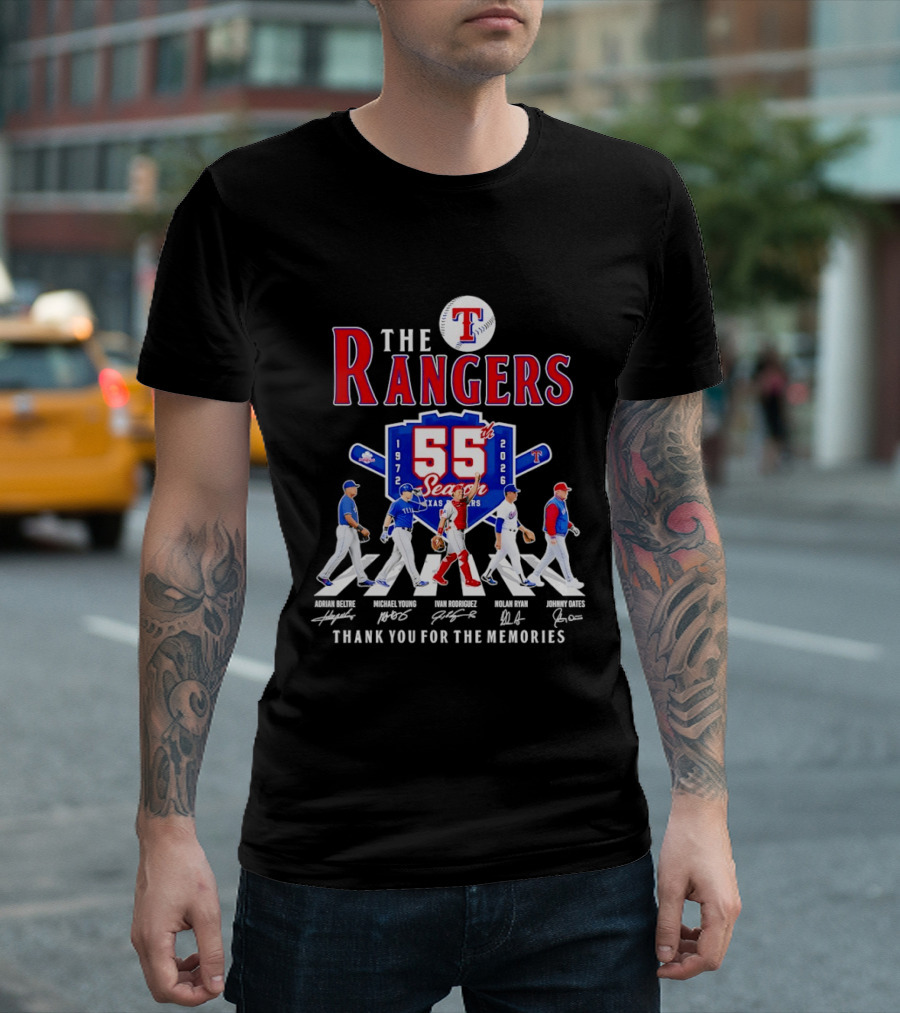 The Rangers 55th Season 1972 2026 Thank You For The Memories T-Shirt