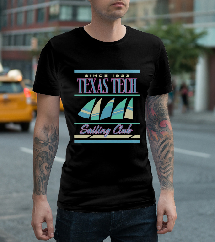 Texas Tech Sailing Club Since 1923 Retro Nautical T-Shirt