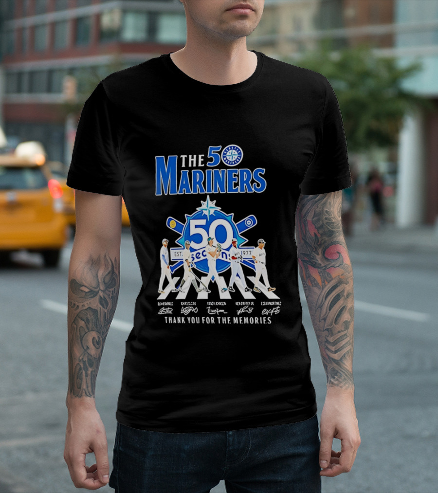 50 Seasons Seattle Mariners Thank You For The Memories 1977 2027 T-Shirt