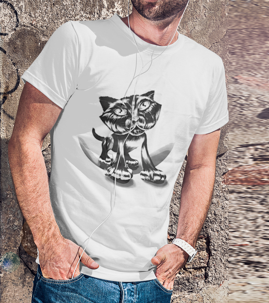 Charles Bruce Foundation Kursid Cat Sketch T-Shirt