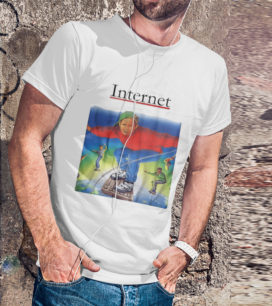 Internet Surfing Kids Adventure On Keyboard Across Digital World T-Shirt