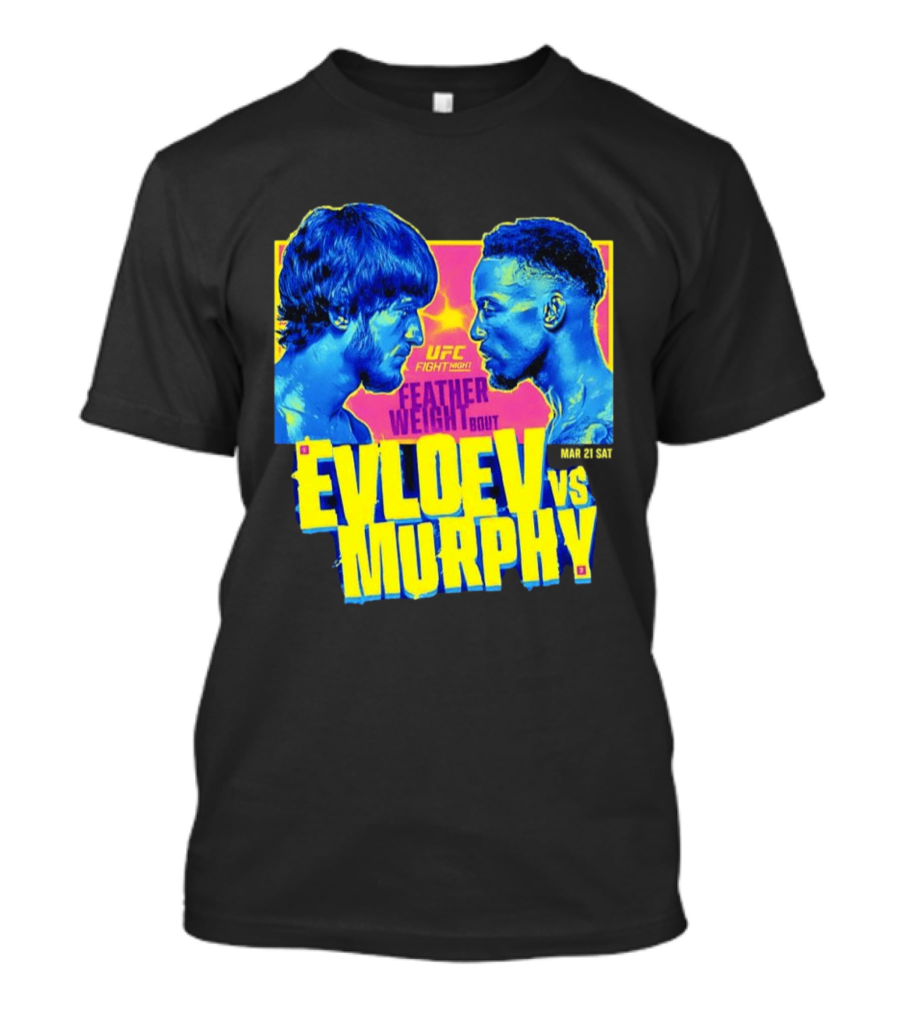 UFC Fight Night Featherweight Bout Evloev Vs Murphy 2026 Match Up T-Shirt