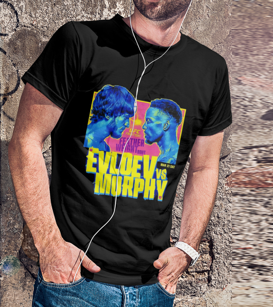 UFC Fight Night Featherweight Bout Evloev Vs Murphy 2026 Match Up T-Shirt