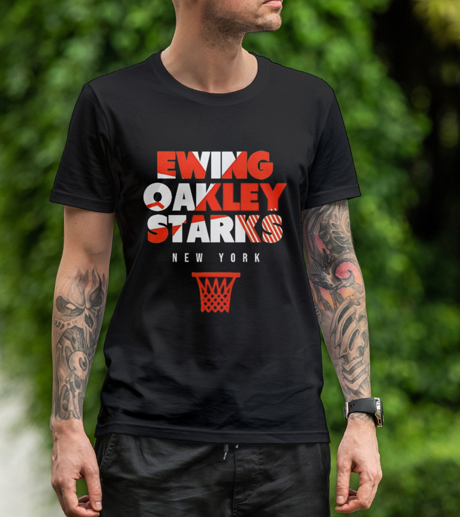 Ewing Oakley Starks New York Basketball Legacy T-Shirt
