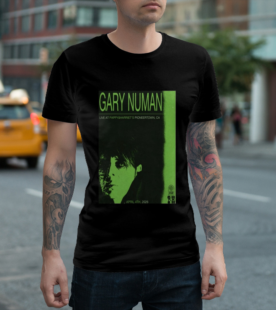 Gary Numan Live At Pappy & Harriet's Pioneertown CA April 4th 2026 T-Shirt