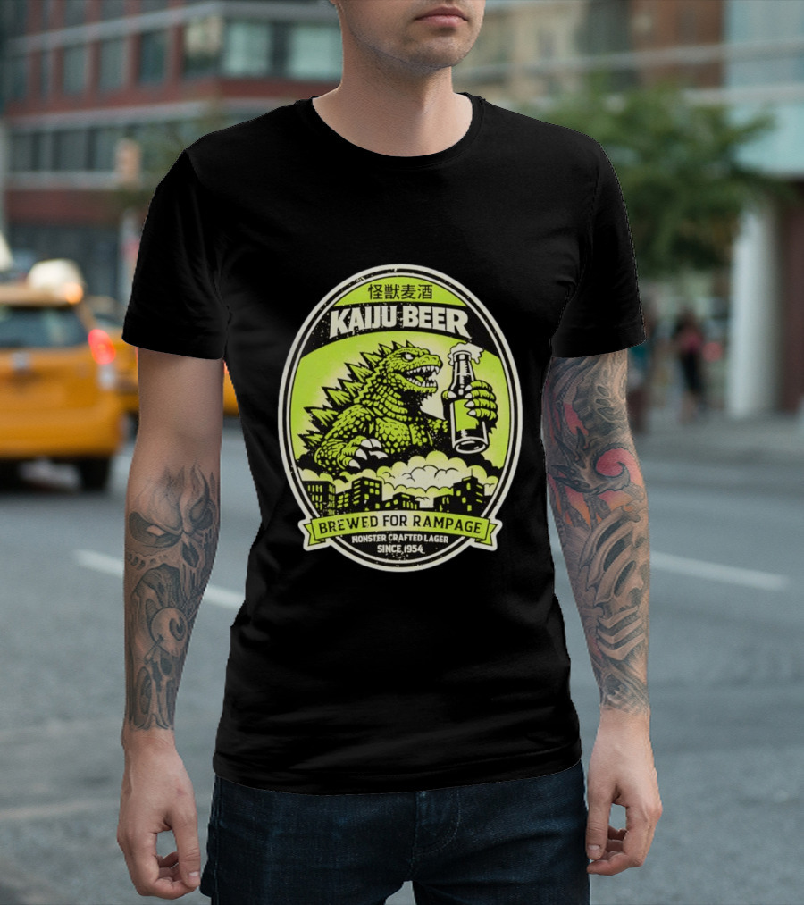 Kaiju Beer Brewed For Rampage Monster Crafted Lager Since 1954 T-Shirt
