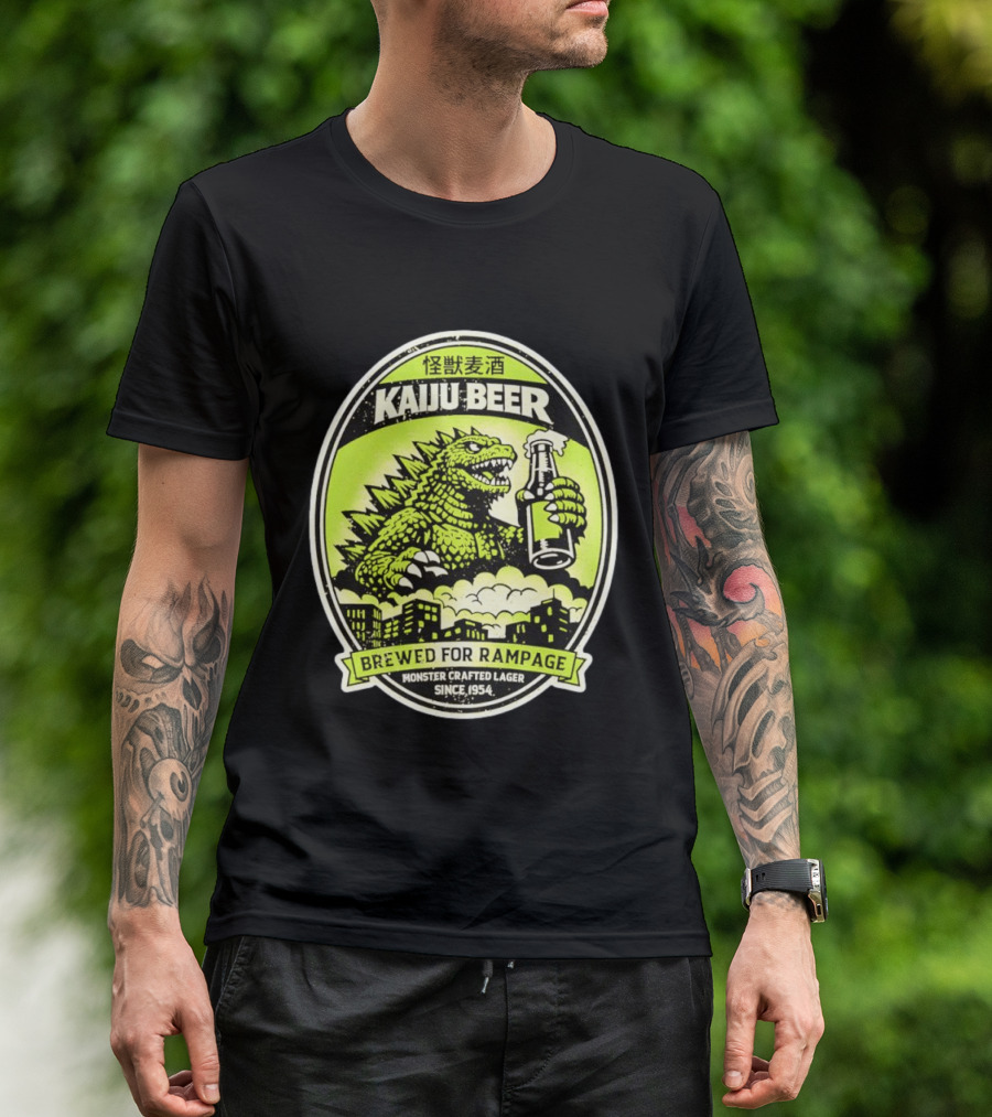 Kaiju Beer Brewed For Rampage Monster Crafted Lager Since 1954 T-Shirt