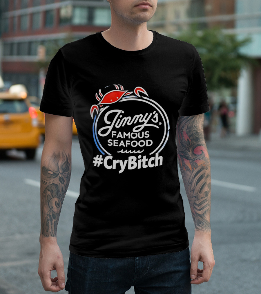 Jinny's Famous Seafood Crab #CryBitch T-Shirt