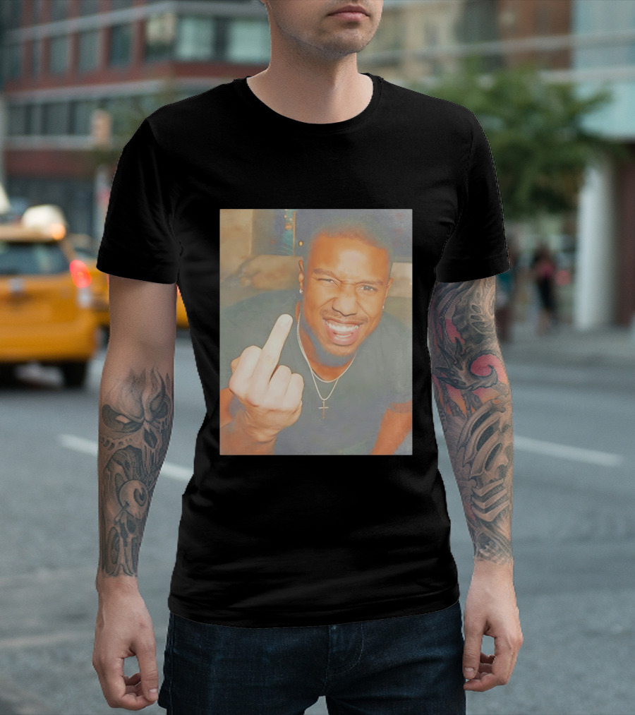 Michael B Jordan Sinners Oscar Middle Finger T-Shirt