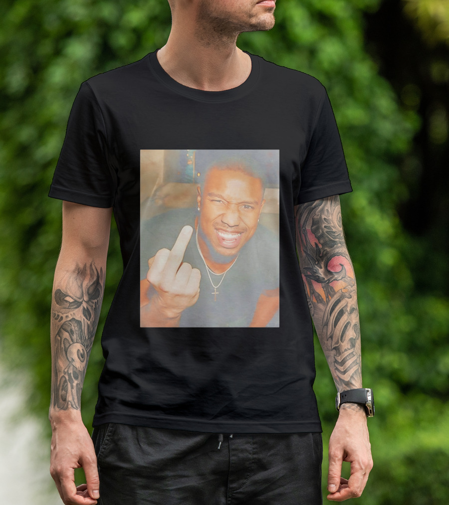 Michael B Jordan Sinners Oscar Middle Finger T-Shirt