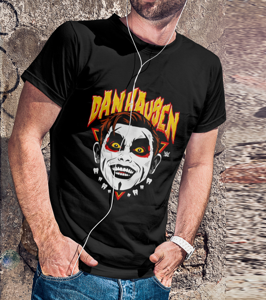 Danhausen WWE Big Head Yellow Eyes Face Paint T-Shirt