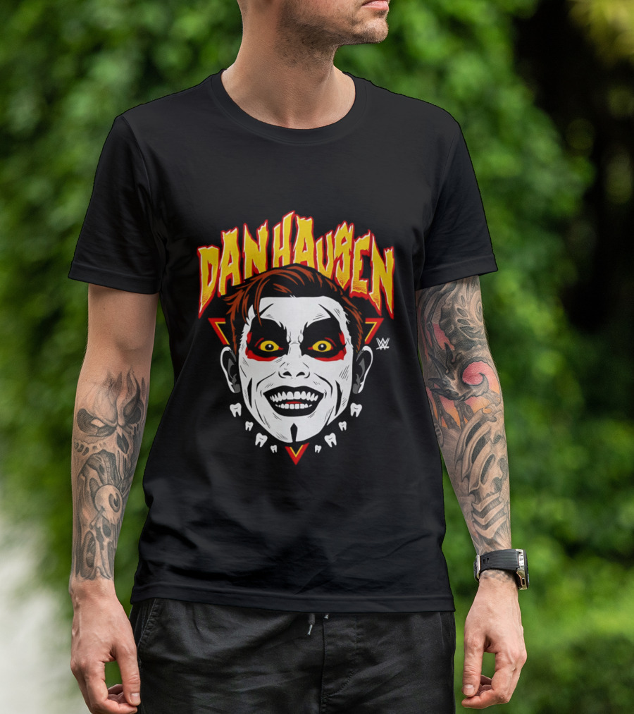 Danhausen WWE Big Head Yellow Eyes Face Paint T-Shirt