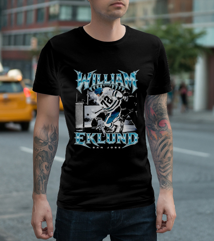 William Eklund San Jose Ice Hockey Player 72 Jersey T-Shirt