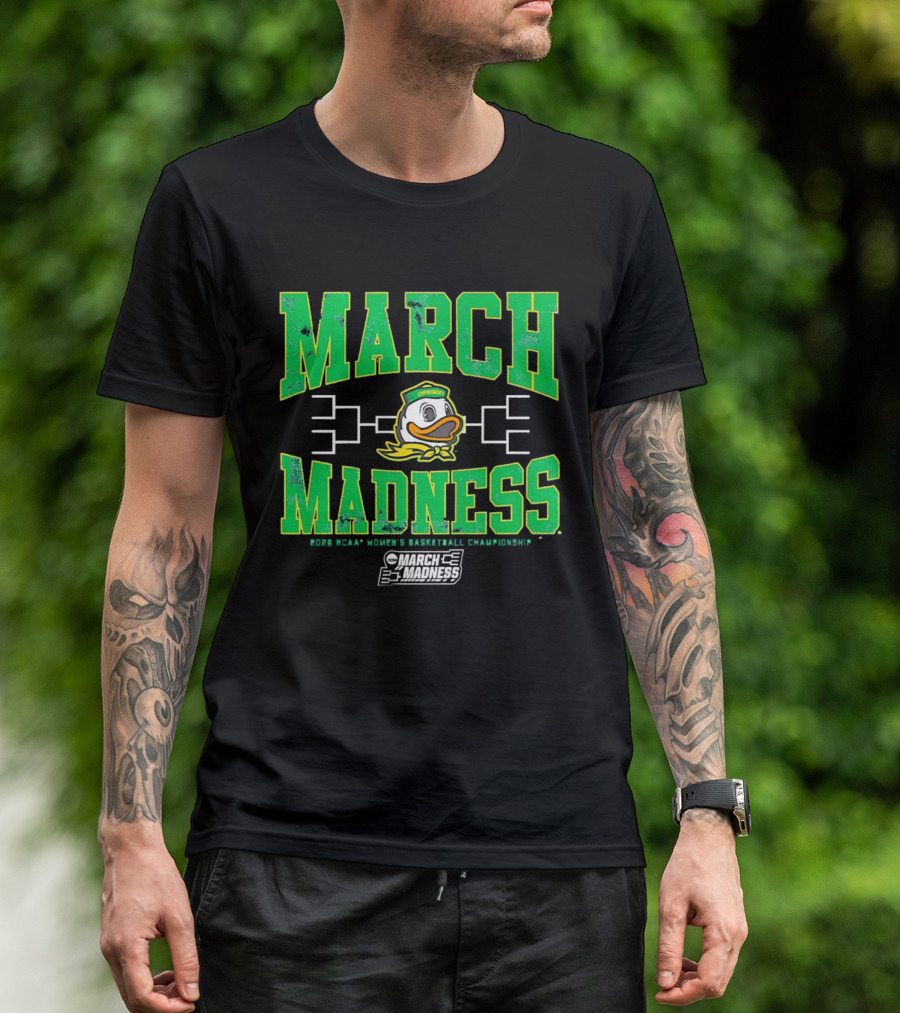 Oregon Ducks March Madness Women's Basketball Championship T-Shirt
