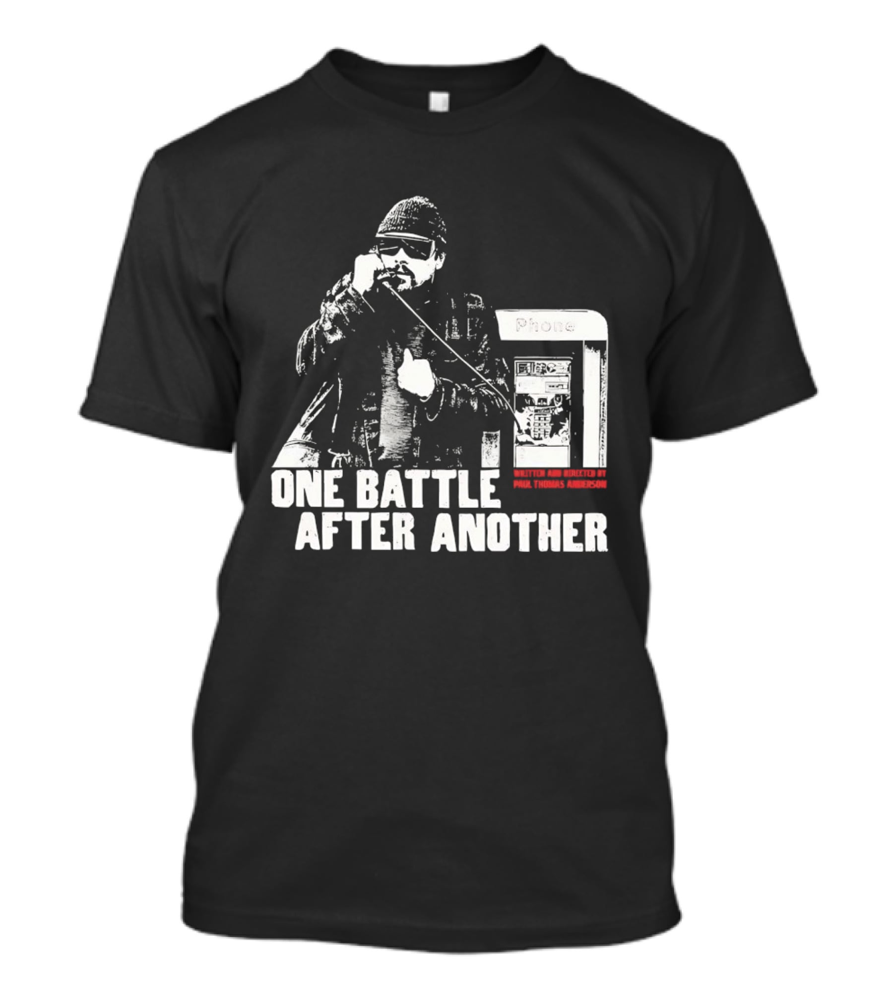 One Battle After Another Phone Booth Action T-Shirt