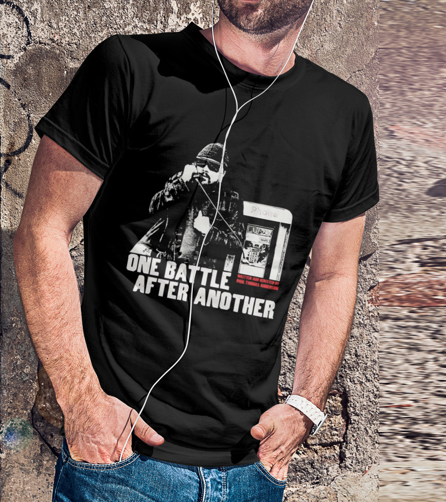 One Battle After Another Phone Booth Action T-Shirt