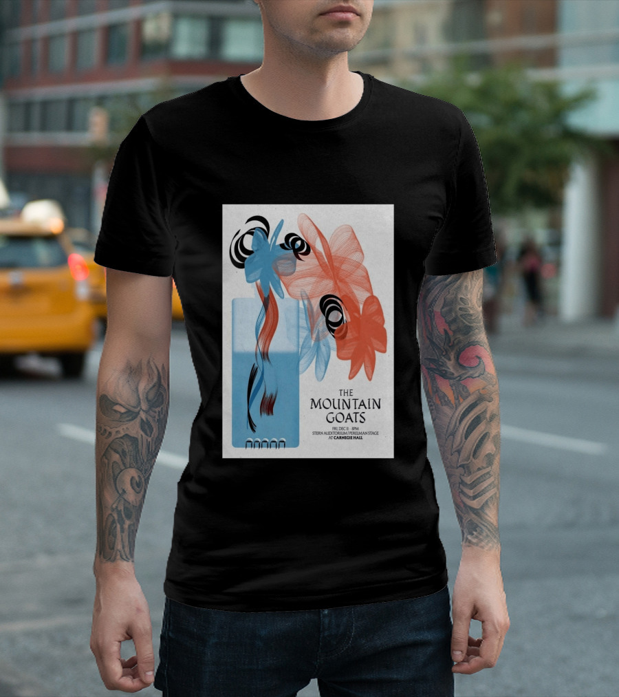 The Mountain Goats Carnegie Hall NYC Dec 11 2026 Stern Auditorium Perelman Stage T-Shirt