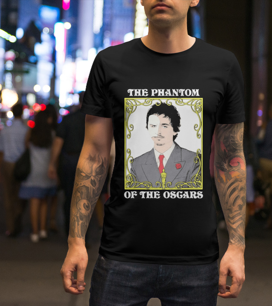 The Phantom Of The Awards Mask Suit Rose Oscar T-Shirt