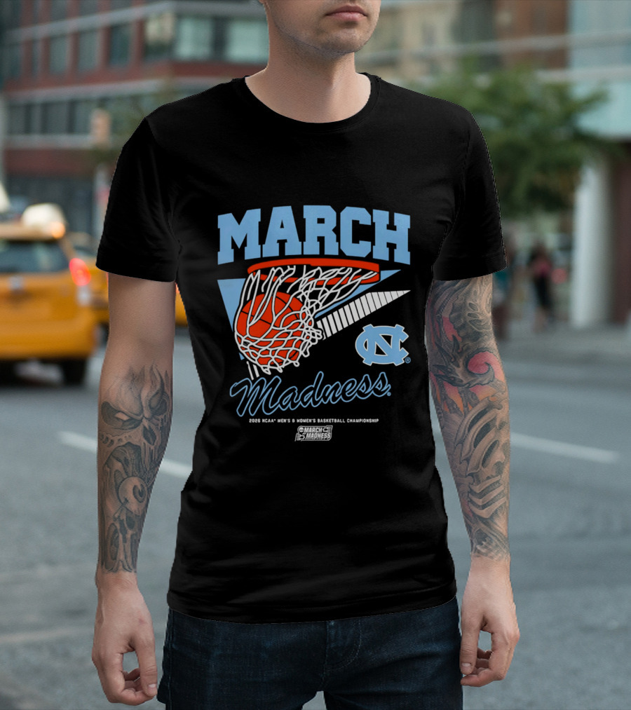 UNC Tar Heels 2026 March Madness NCAA Basketball Championship T-Shirt