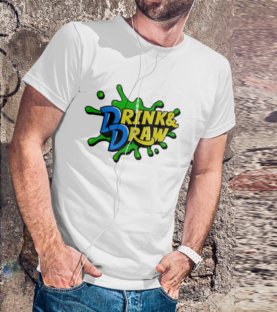 Drink And Draw Splatter Art Event T-Shirt