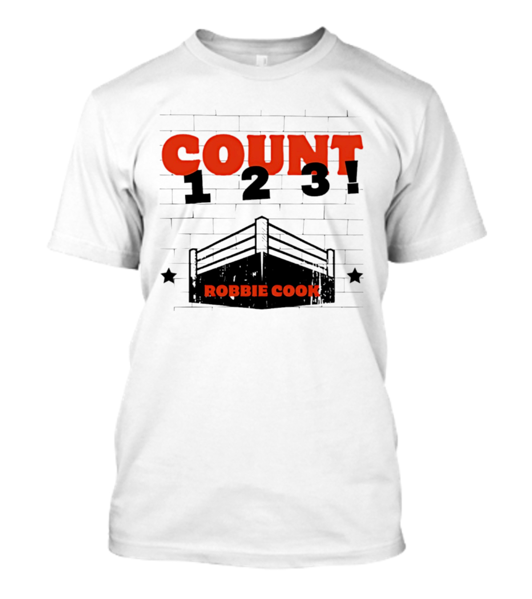 Robbie Cook Count 1 2 3 Boxing Ring T-Shirt