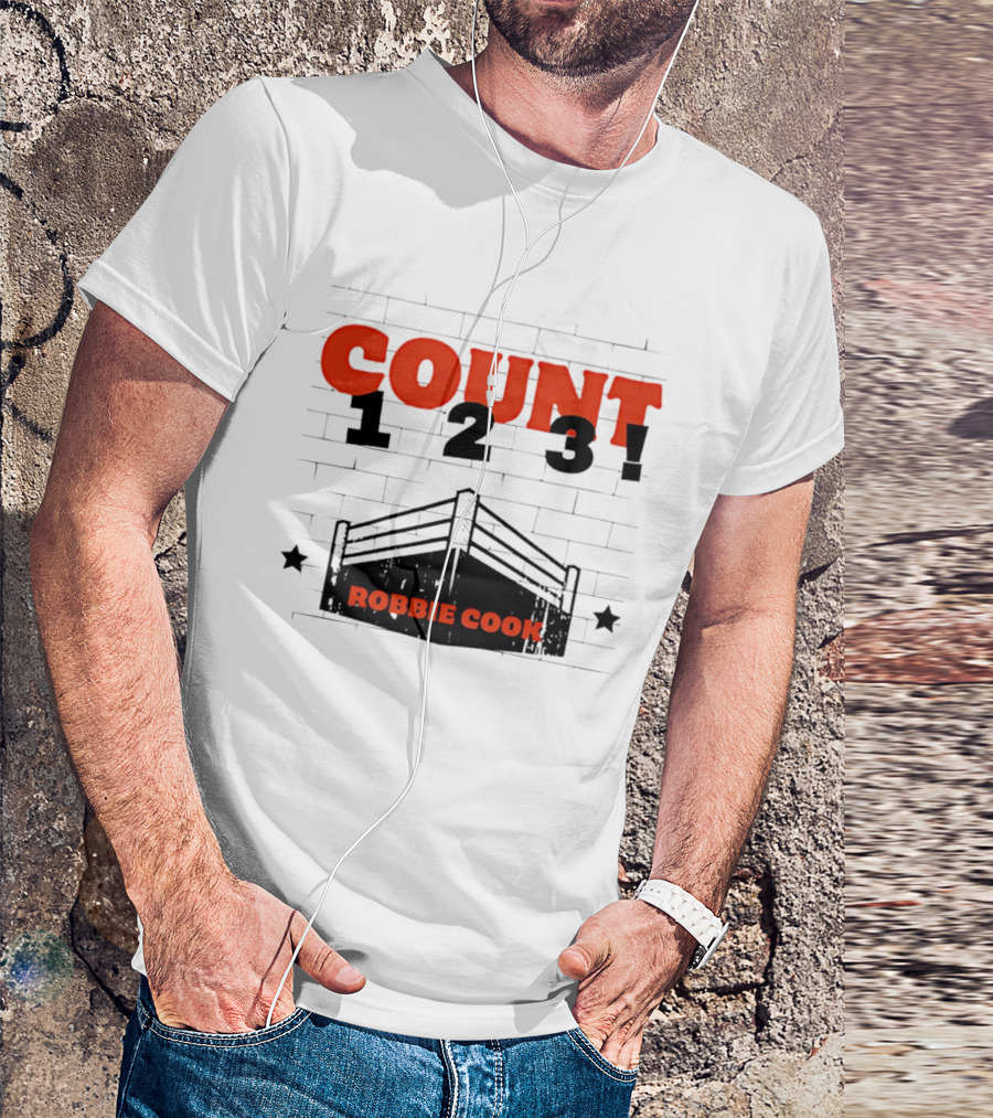 Robbie Cook Count 1 2 3 Boxing Ring T-Shirt