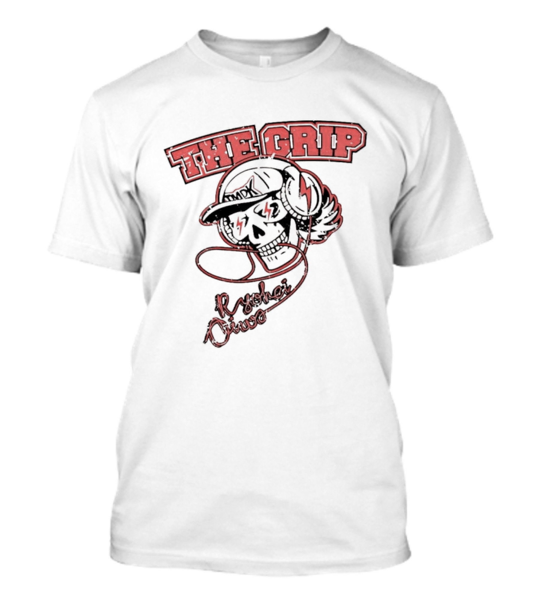 Ryohei Oiwa New Japan Pro Wrestling The Grip Thunderbolt Skull T-Shirt