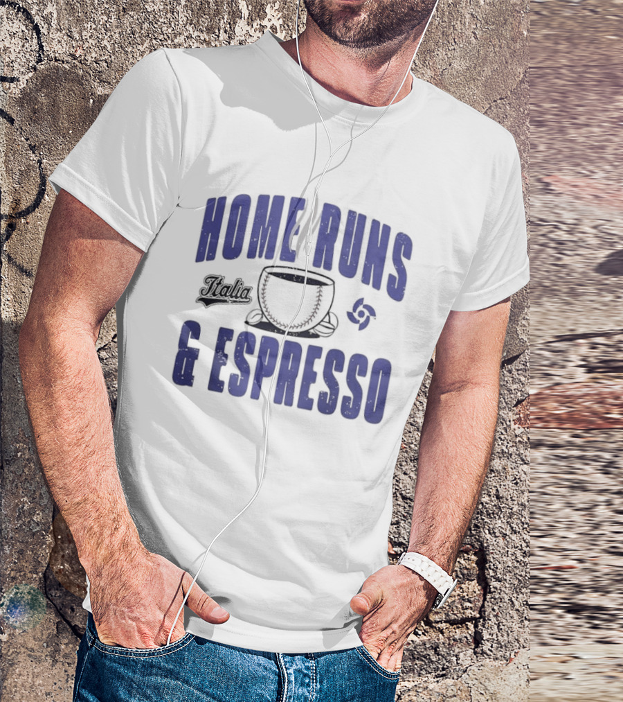 Italy Baseball Classic 2026 Home Runs & Espresso T-Shirt