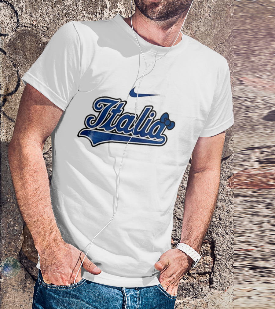 Italia Nike Hello Kitty Baseball Collaboration T-Shirt