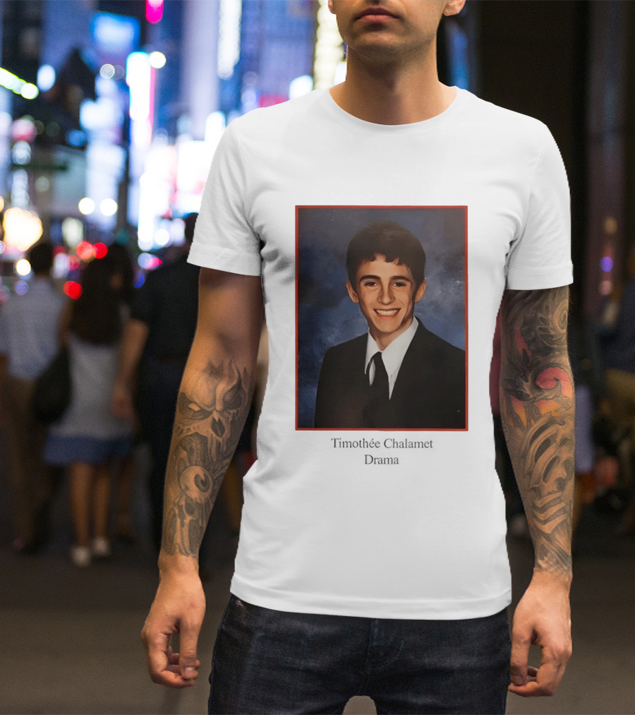 Timothee Chalamet Yearbook Photo 90s T-Shirt