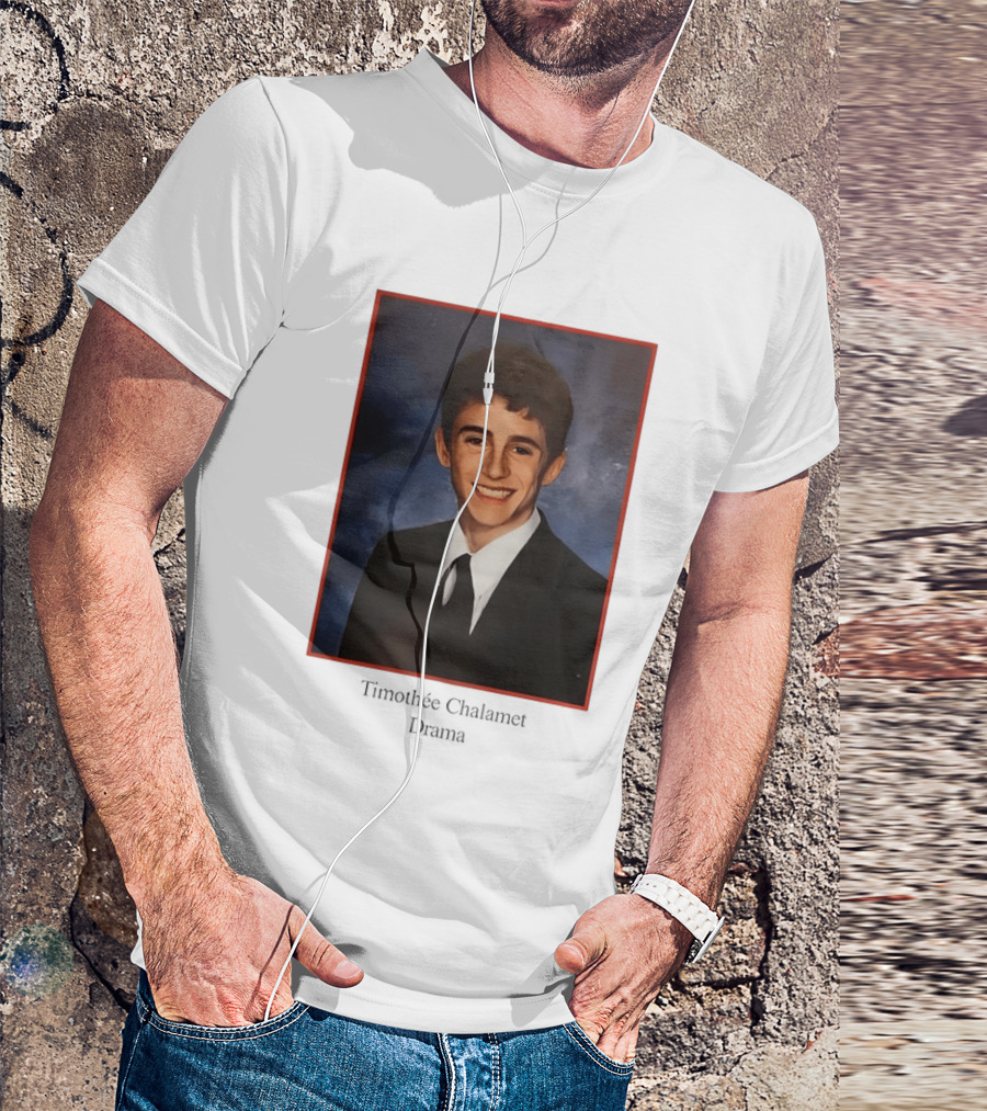 Timothee Chalamet Yearbook Photo 90s T-Shirt