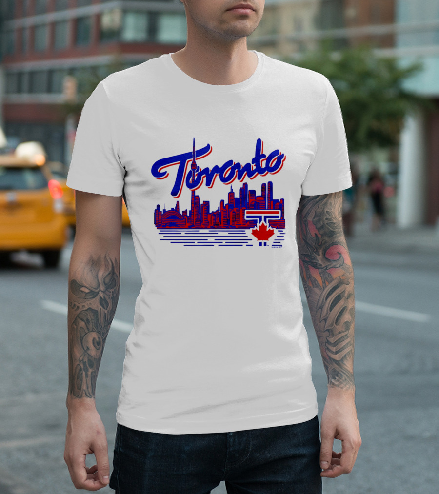 Toronto Blue Jays Skyline 2026 Canadian Baseball T-Shirt