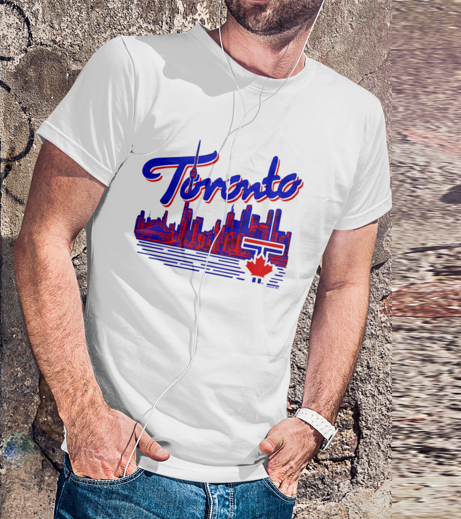 Toronto Blue Jays Skyline 2026 Canadian Baseball T-Shirt