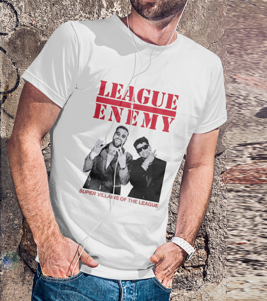 League Enemy Super Villains Of The League Patrick Mahomes Travis Kelce T-Shirt