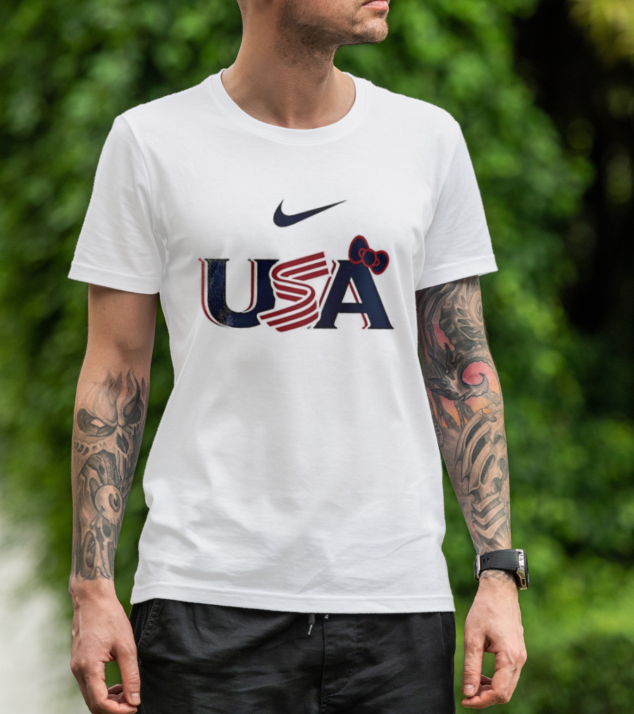 Nike USA Hello Kitty Collaboration Baseball T-Shirt