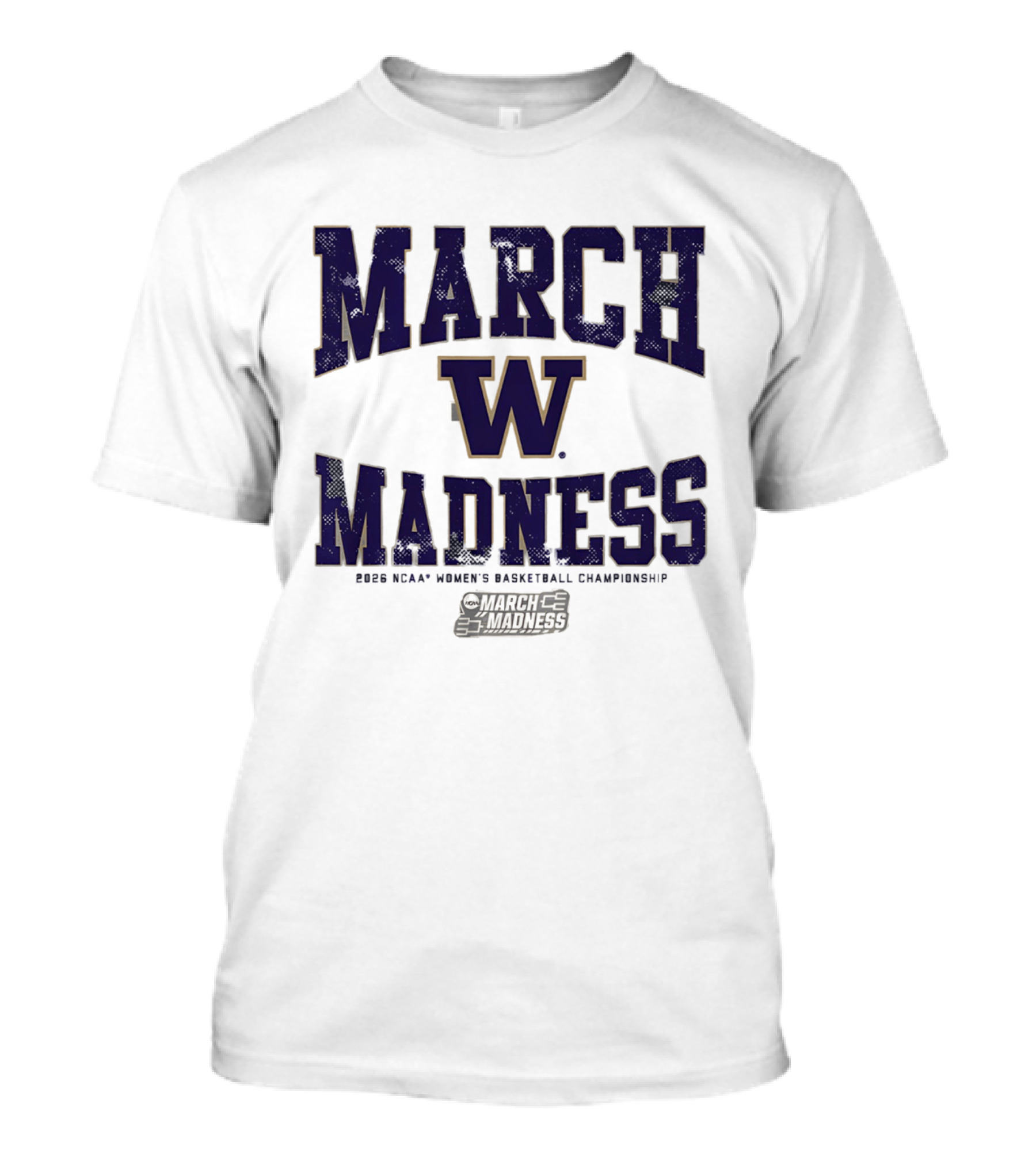 Washington Huskies 2026 NCAA Women's Basketball March Madness T-Shirt