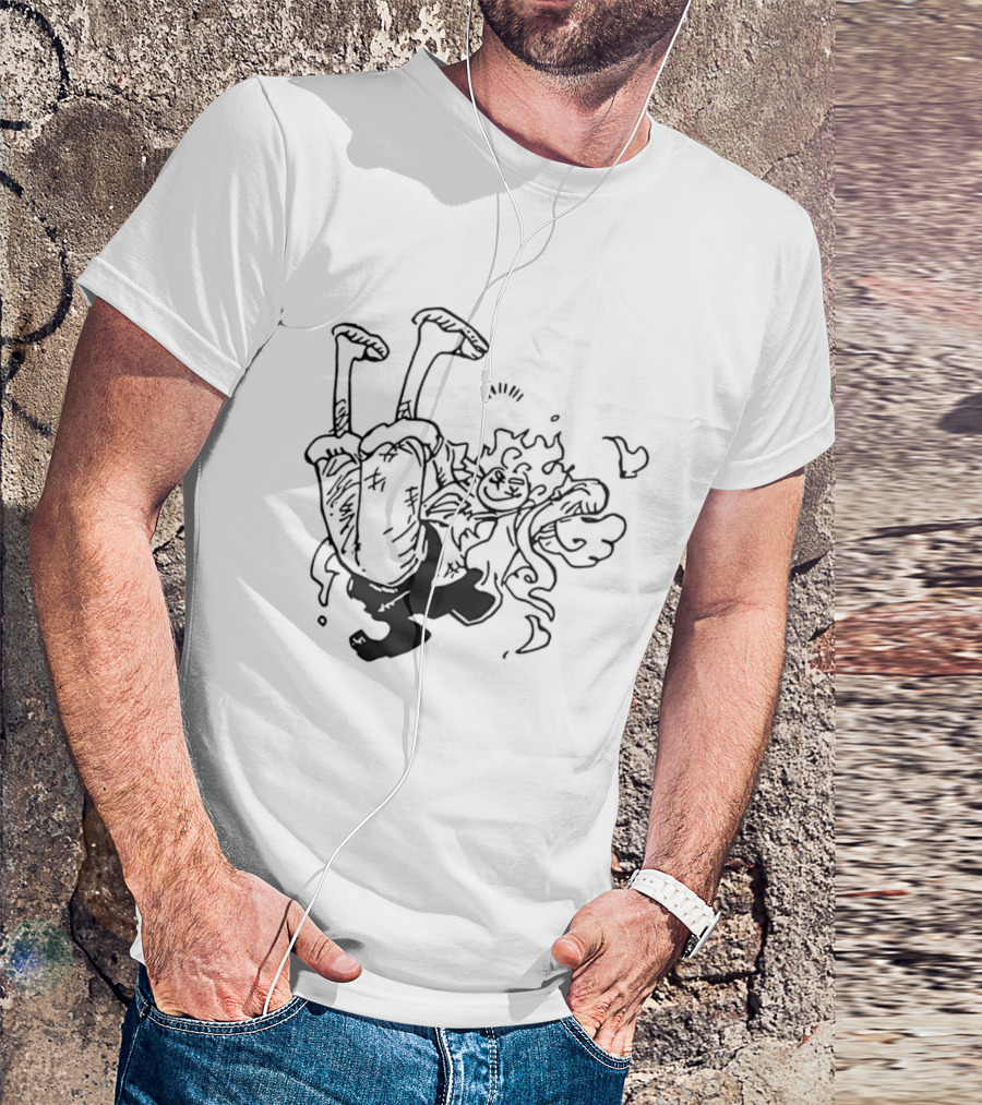 Luffy Gear Fifth Transformation Energetic Pose One Piece 5 T-Shirt