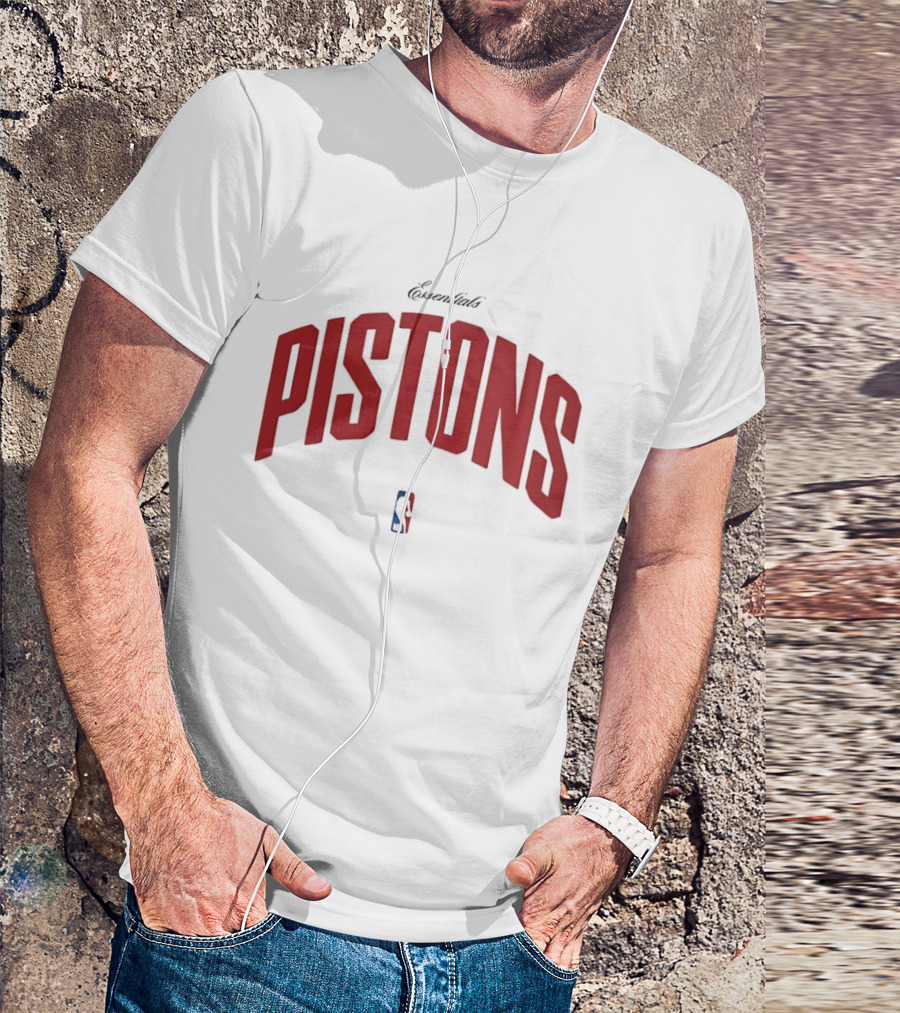 Essentials Detroit Pistons NBA Collaboration T-Shirt